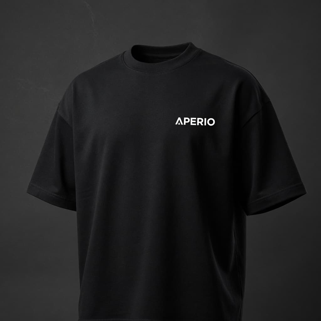 Oversized Tee — Void Black